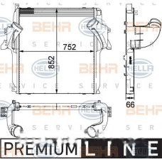 Інтеркулер Mercedes 8ML 376 724-061 (HELLA)
